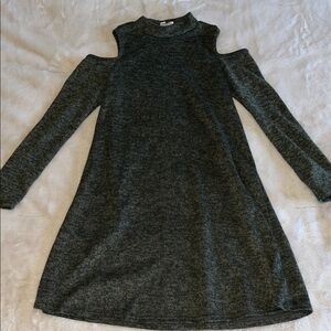 Green Cold Shoulder Dress